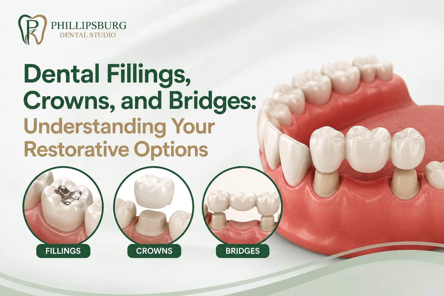 Dental Fillings, Crowns, and Bridges- Restorative Treatments Options